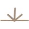 Ekena Millwork Kennewick Smooth Timber Gable Bracket, Douglas Fir, 96"W x 60"H x 1 1/2"D x 5 1/2"F, 15/12 Pitch GBW096X60X0206KEN00SDF - alternate 5